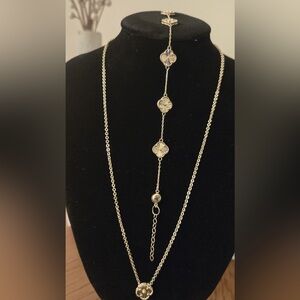 Set Necklace and Bracelet Clover14K